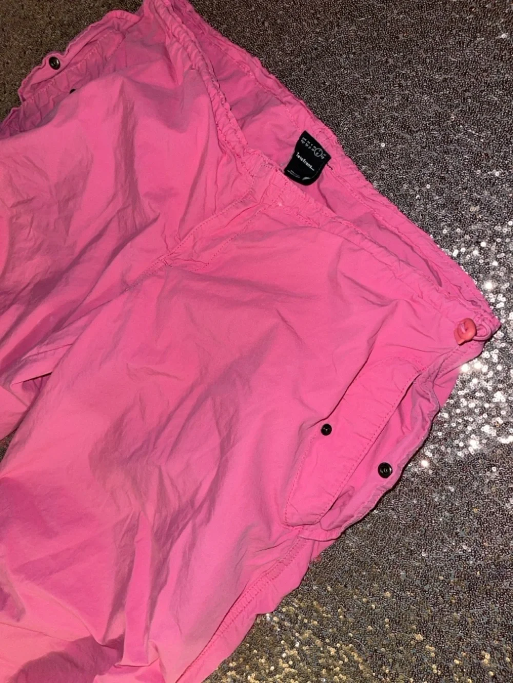 Bubblegum Pink Cargo-Style Jogger Pants - Picture 2 of 6